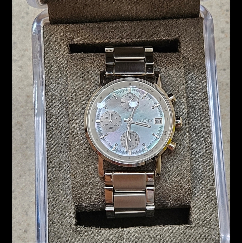DKNY Silver Chronograph Watch